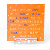 Verses For Strength | Bible Verse Card Set with Display Stand