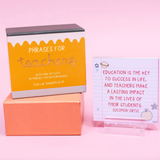 Phrases For Teachers Encouraging Desk Card Set