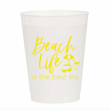 6-Pack Frosted Cups | Beach Life Is the Best Life