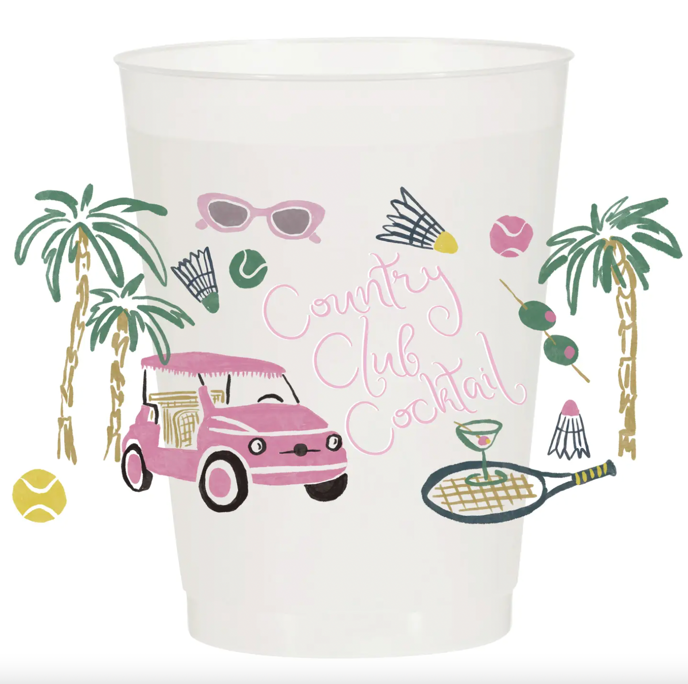 6-Pack Frosted Cups | Country Club Cocktails