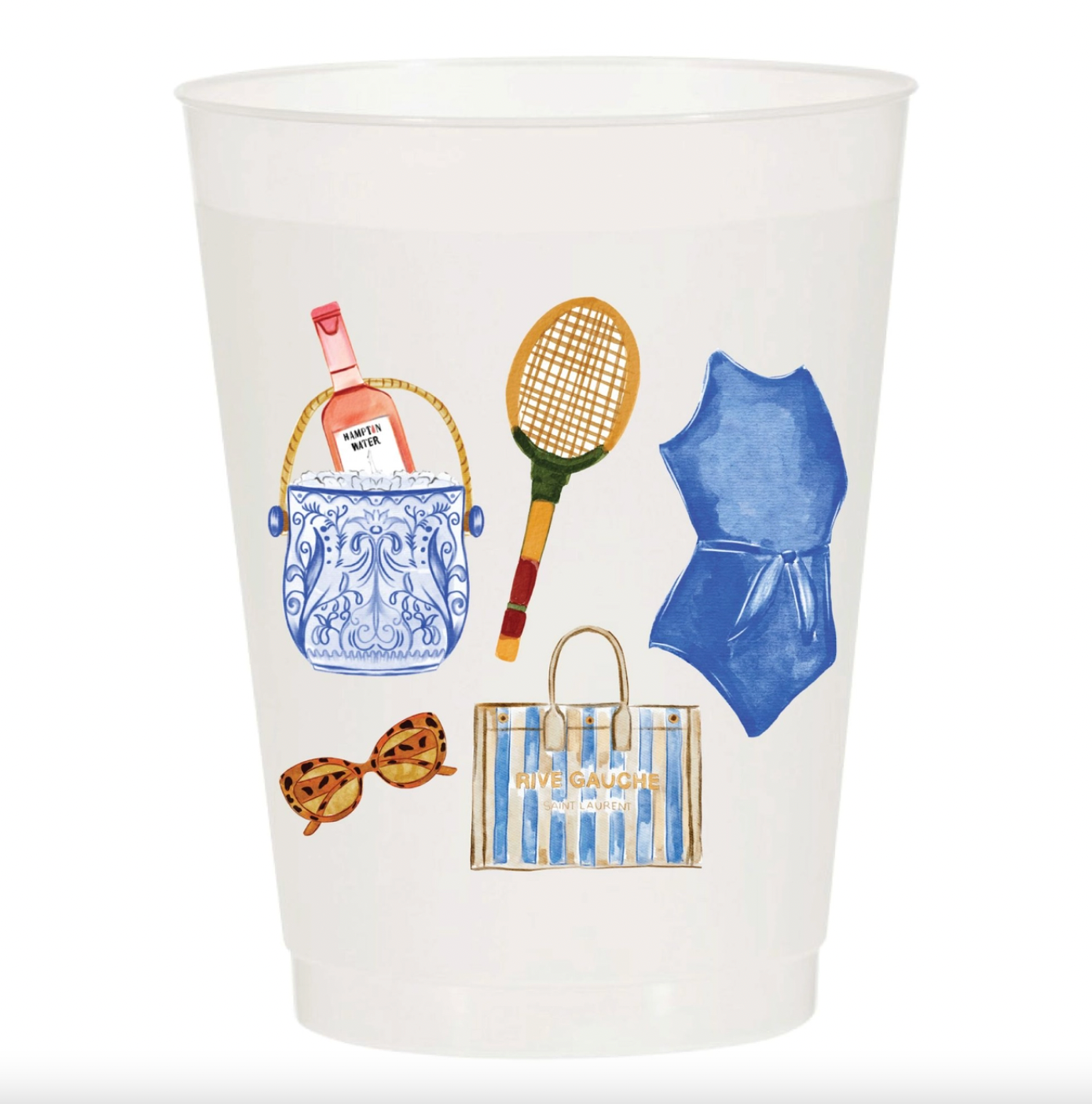 6-Pack Frosted Cups | Hampton Vibes