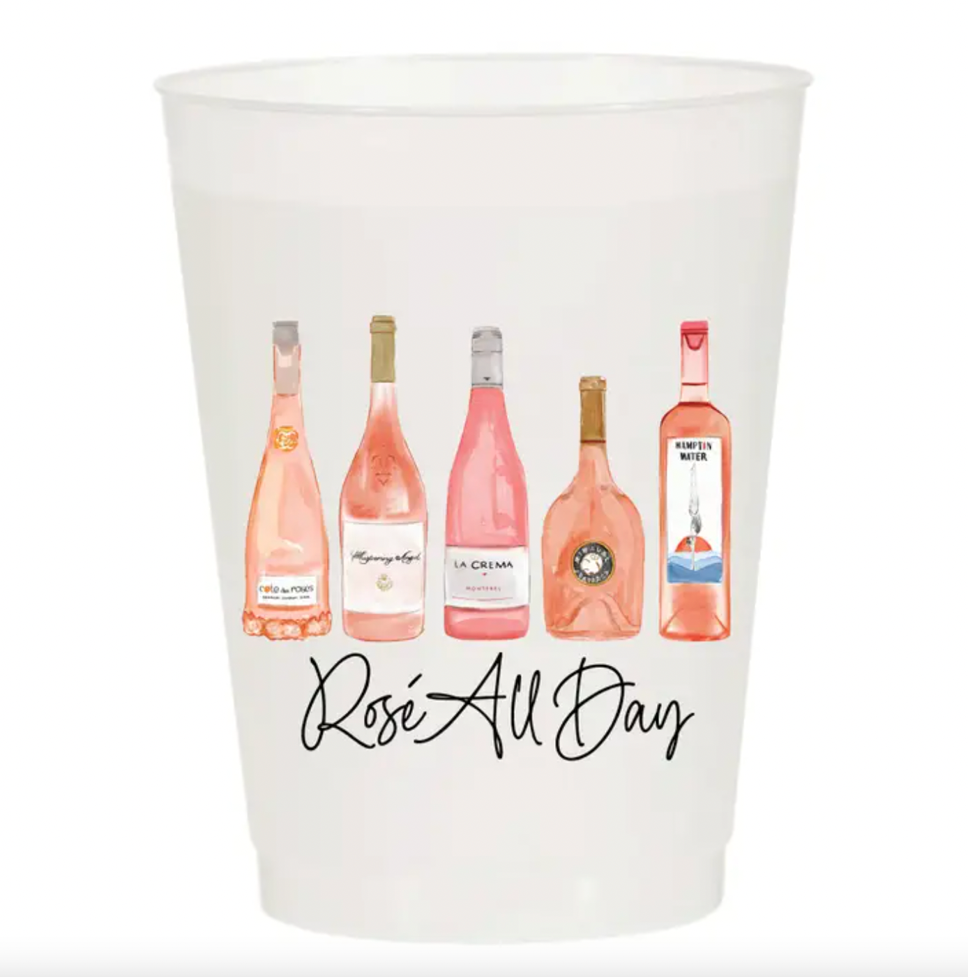 6-Pack Frosted Cups | Rose All Day