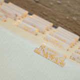 Bible Tabs | Gold Carnations
