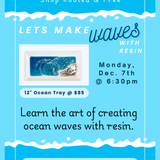 Amber's Making Waves // Resin Art Class 12" Tray