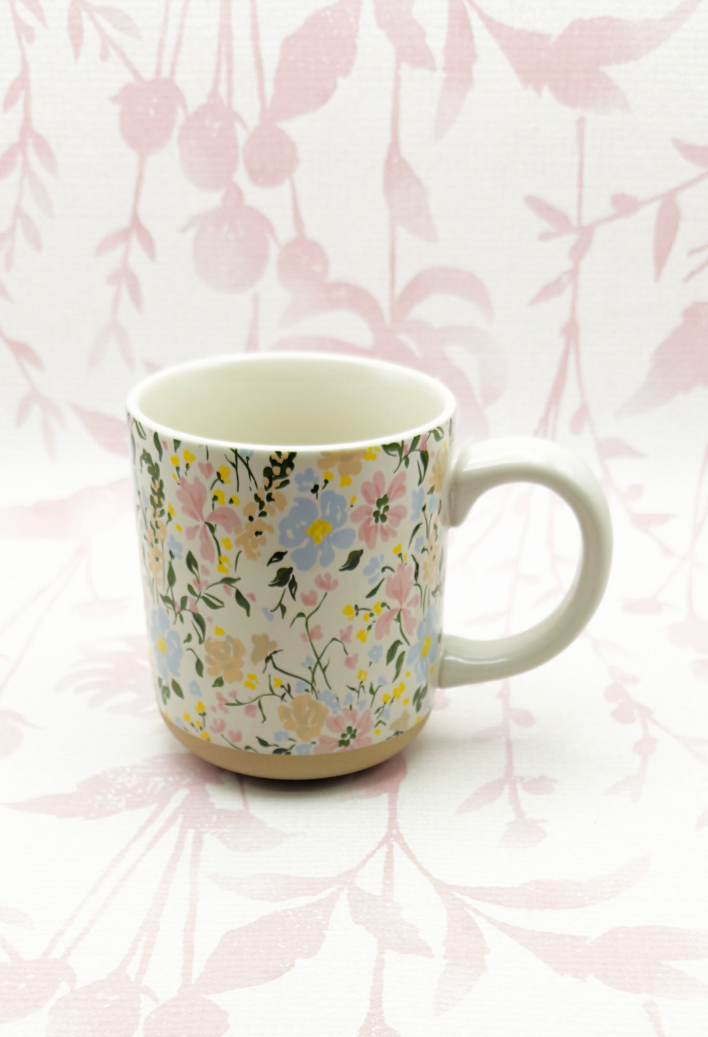 Stoneware Coffee Mug | White Floral