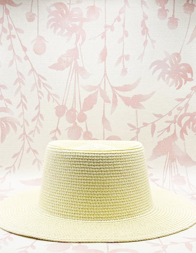Classic Boater Straw Sun Hat