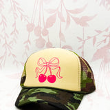 Bow Cherry Camouflage Trucker Hat
