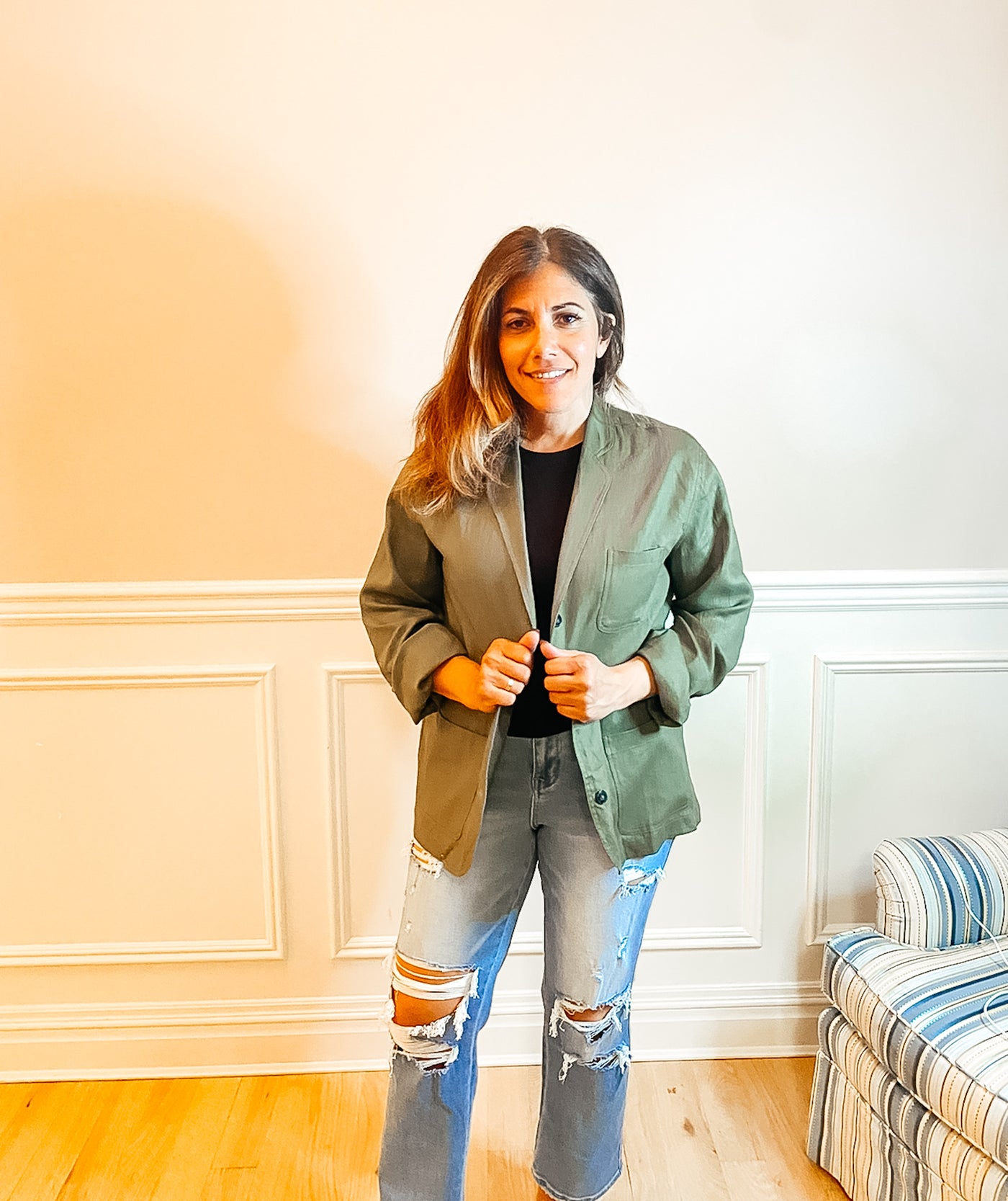 Valentina Blazer | Olive