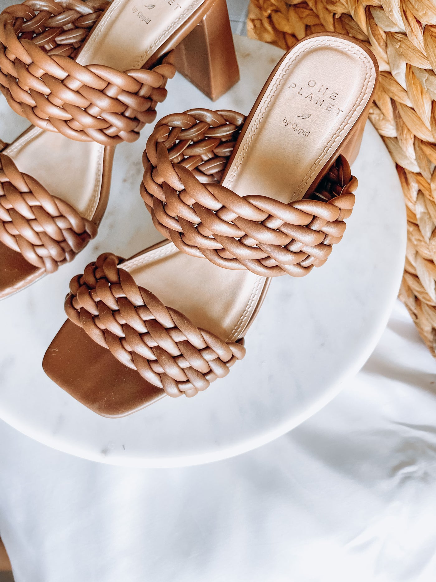 Braided Heeled Sandals | Nutmeg