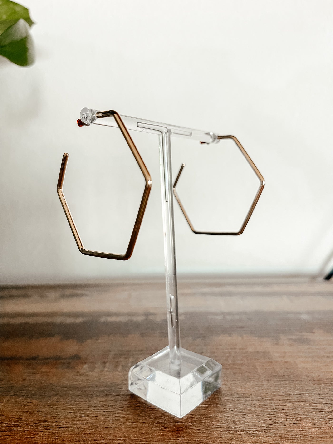 Hexagon Hoop | Gold